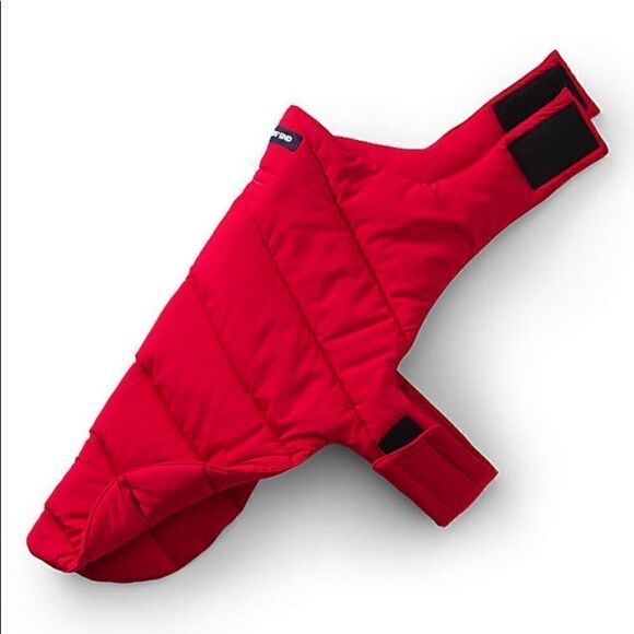 New Land’s End dog Vest adjustable Velcro poly water resistant Puffer vest Navy - Picture 6 of 6